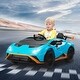 preview thumbnail 29 of 30, Battery Powered Lamborghini Ride On Car for Kids with 2 Driving Modes and Music