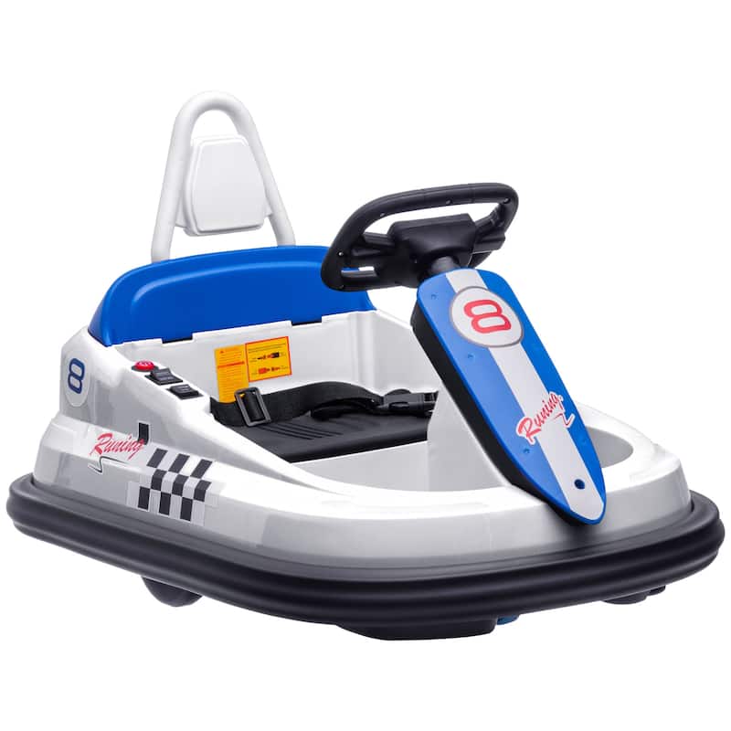 Aosom Bumper Car for Kids, 360° Rotation 6V Electric Ride on Bumper