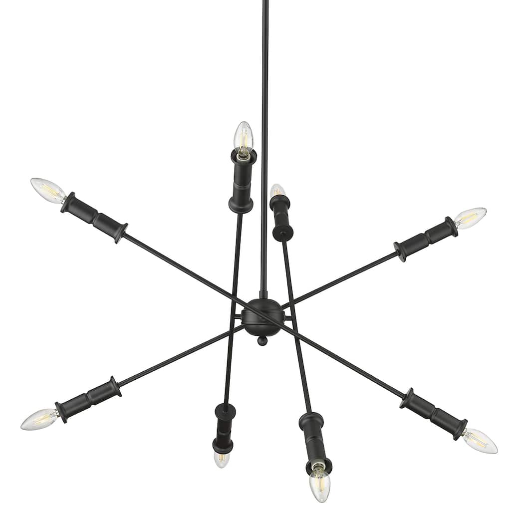 Millennium Lighting 29108 Potiss 8 Light 33" Wide Sputnik Chandelier