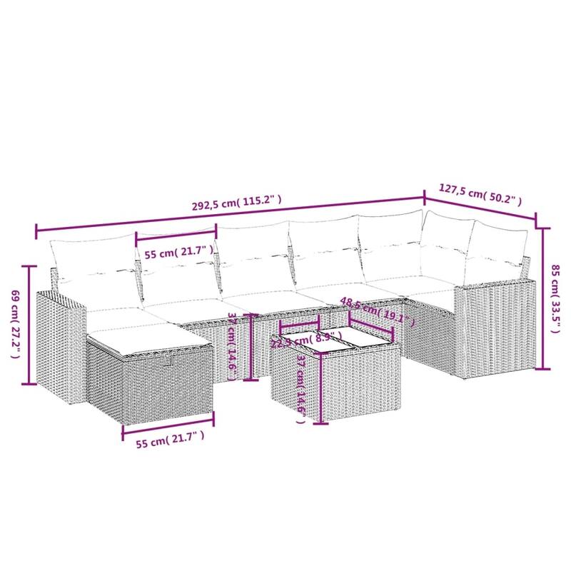 vidaXL Garden Sofa Set