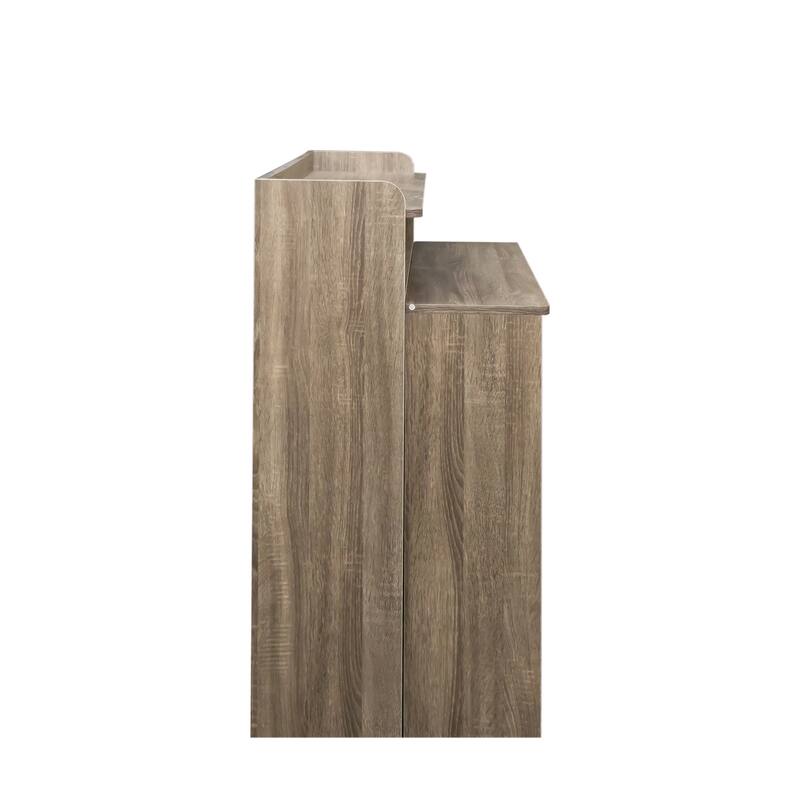 Modern Extendable Dining Table Sideboard with Storage Side Cabinet and Clean Lines for Dining Room