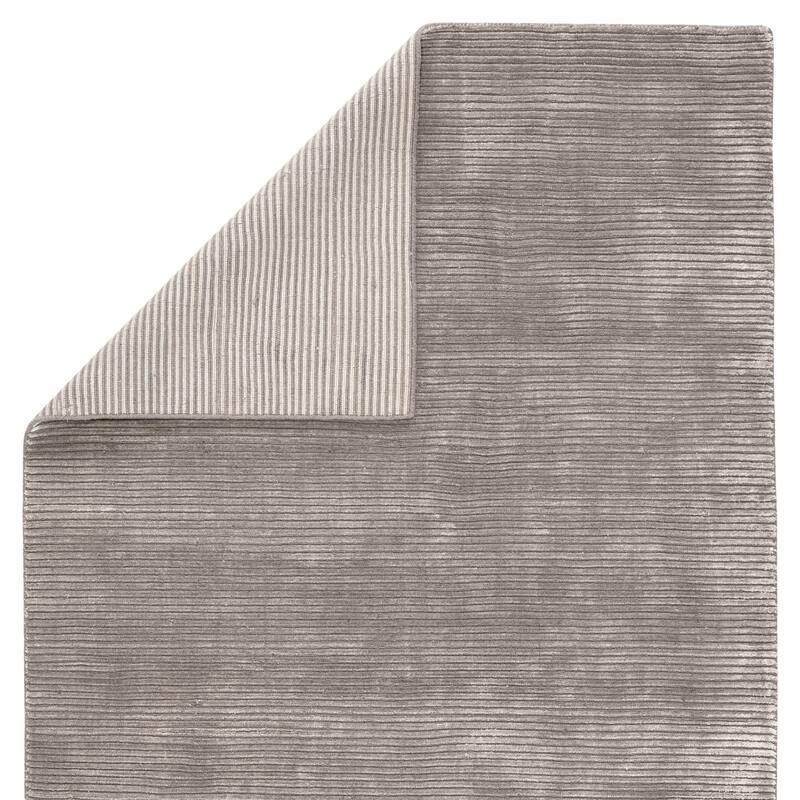 Phase Handmade Solid Color Textured Wool/ Viscose Area Rug