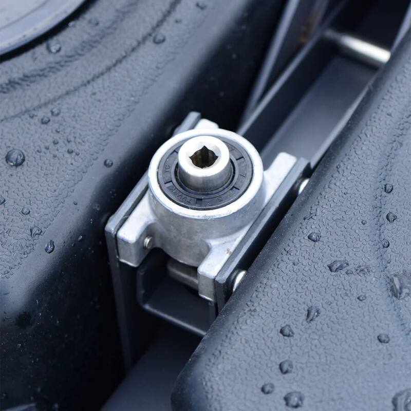 PURPLE LEAF 35.4" Square Outdoor Patio Umbrella Base with Wheels - 35.4" X 35.4" X 7.9"