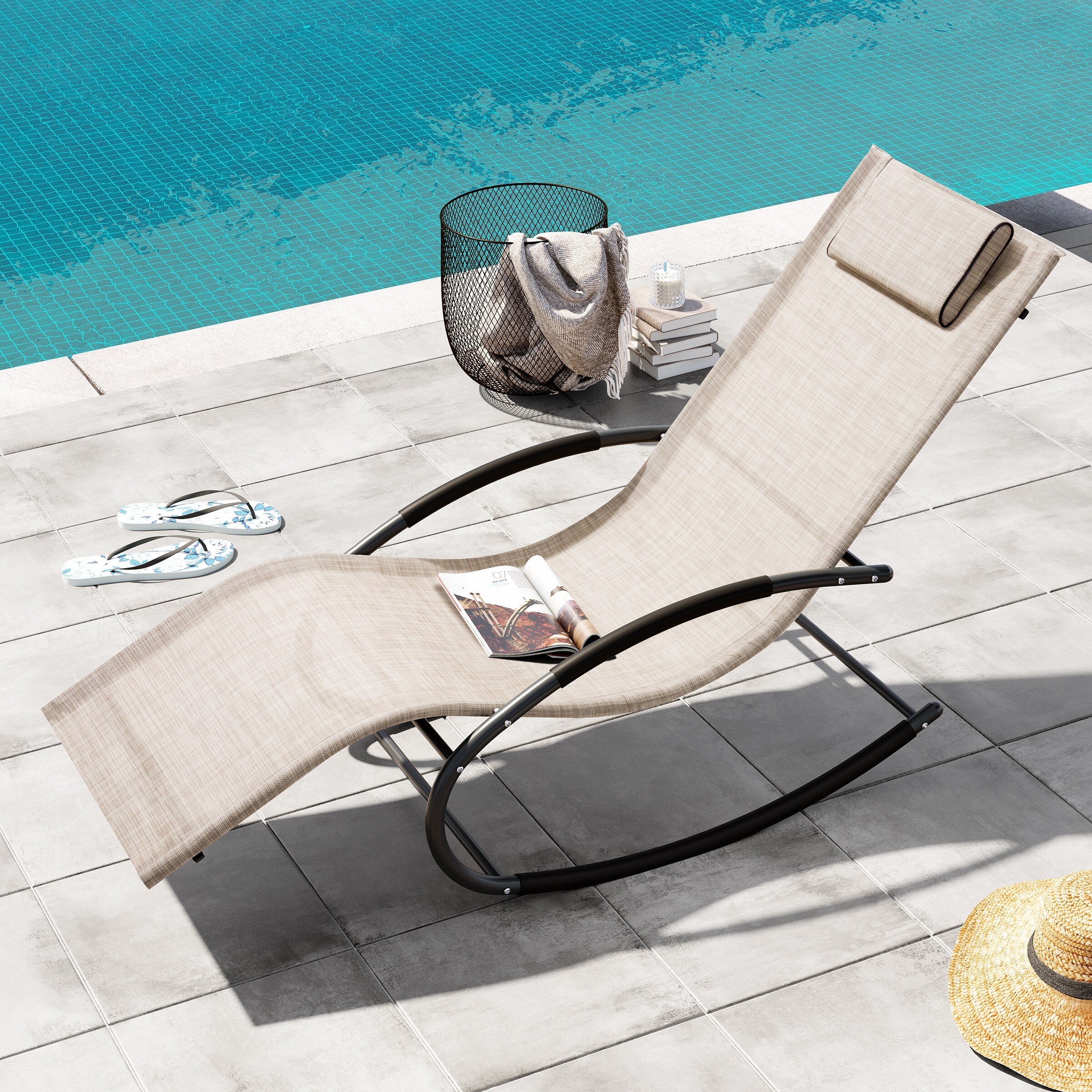 Rocker best sale sun lounger