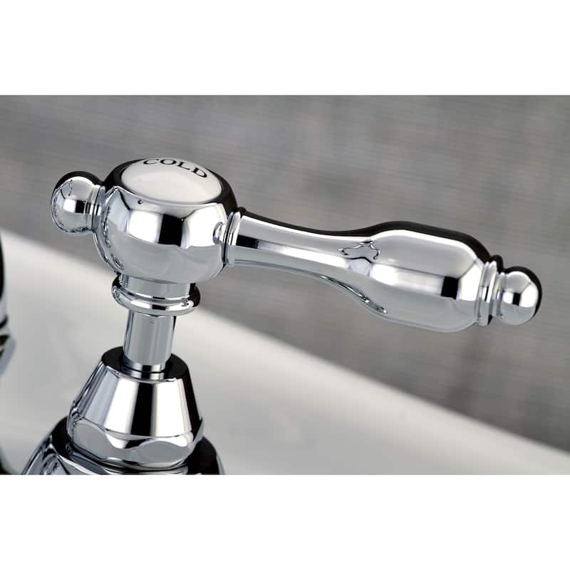 Kingston Brass Tudor Mini-Widespread Bathroom Faucet - Includes Metal