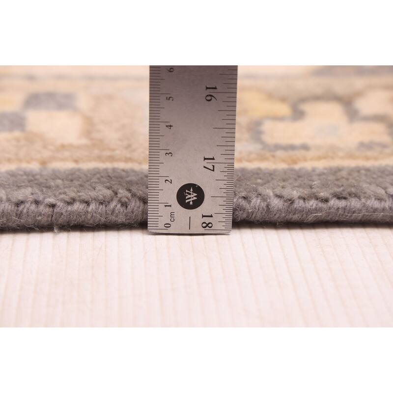 ECARPETGALLERY Hand-knotted Royal Oushak Dark Grey Wool Rug - 10'2 x 13'10