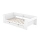 preview thumbnail 7 of 10, Twin Size Daybed with Shelves, Drawers and Built-In Charging Station, White