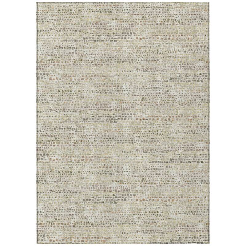 Machine Washable Indoor/ Outdoor Casual Kersey Chantille Rug