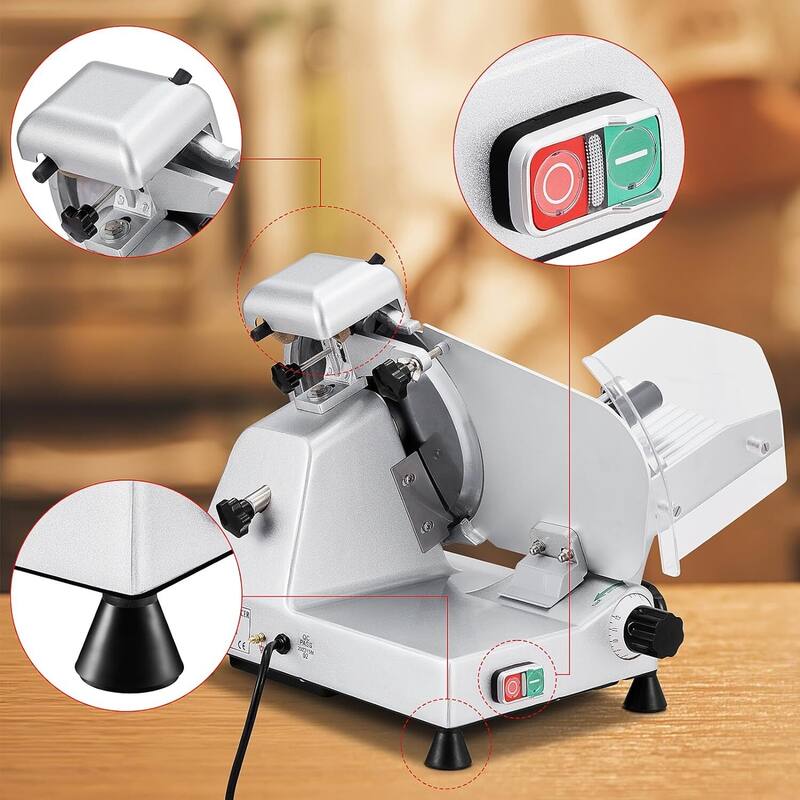 10 inch Electric Commercial Meat Slicer, Food Slicer 240W - 10 inch