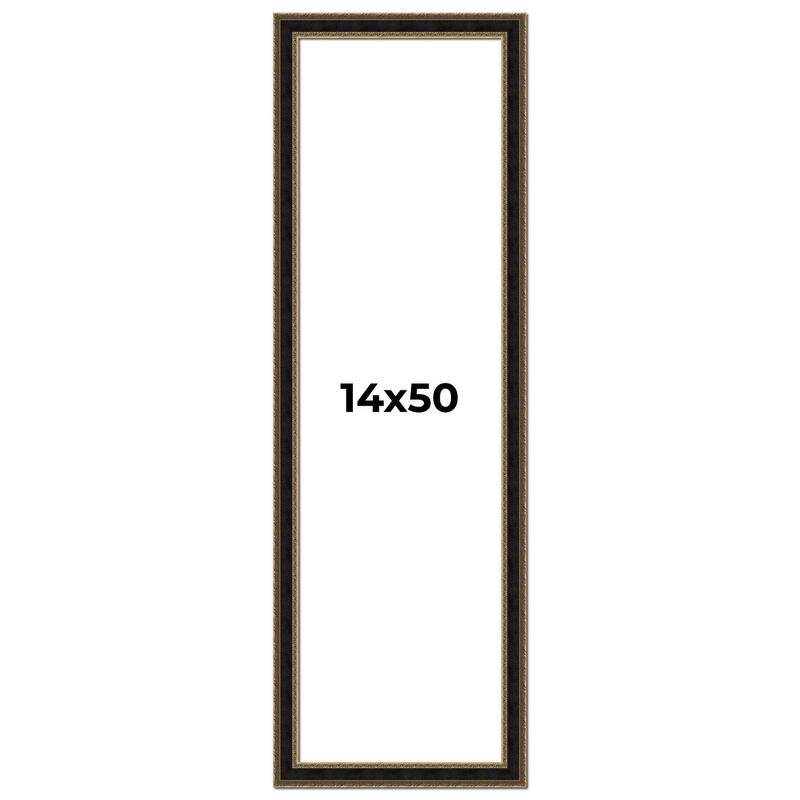 14x50 Frame Gold Antique Vintage Sold Wood Picture Frame | 1.75 Inch