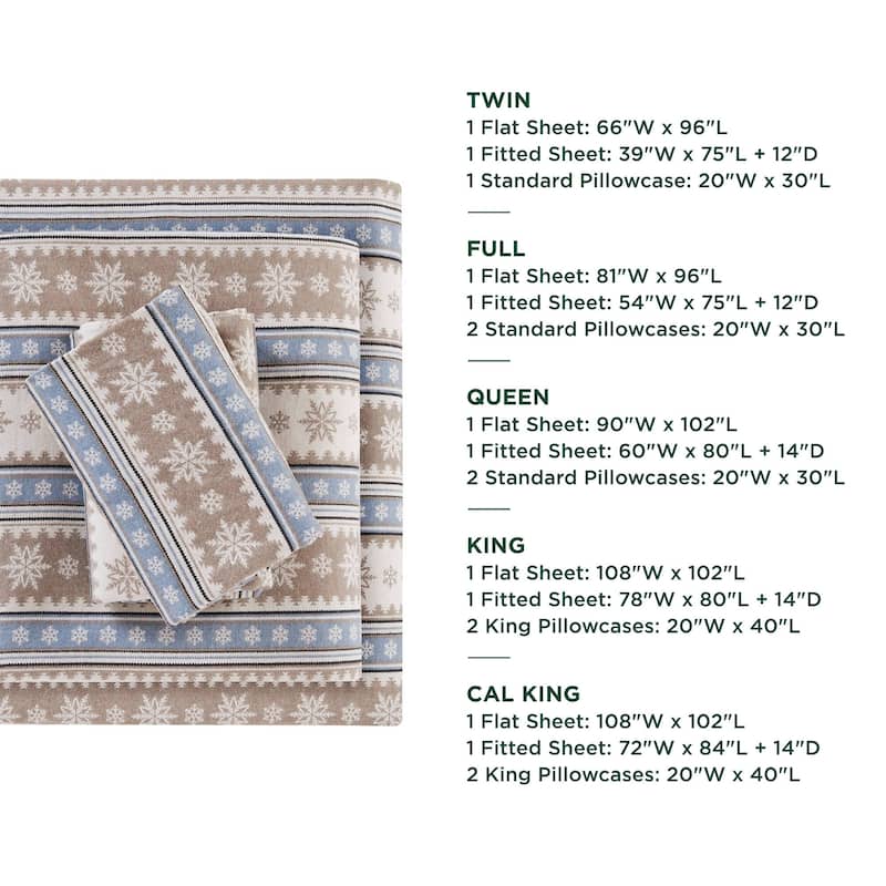 Woolrich Cotton Flannel Sheet Set