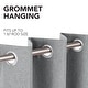preview thumbnail 54 of 69, Deconovo Faux Linen Total Blackout Grommet Curtain (2 Panels)
