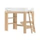 preview thumbnail 3 of 27, Max and Lily Mid-Century Modern Twin Loft Bed with Desk and Bookshelf