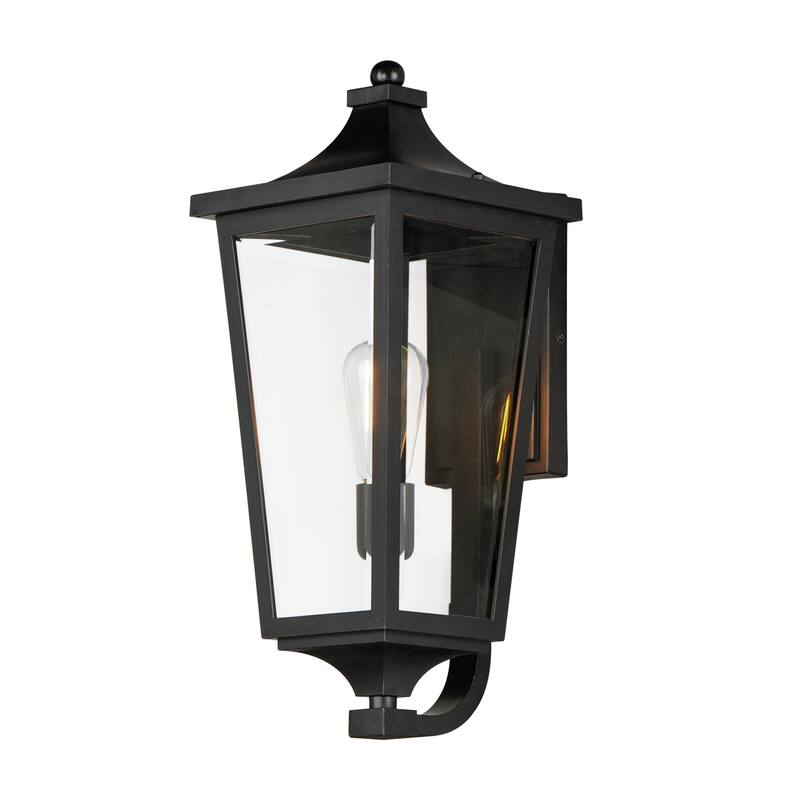 Maxim 40233CL Sutton Place Vivex 19" Tall Outdoor Wall Sconce - Black