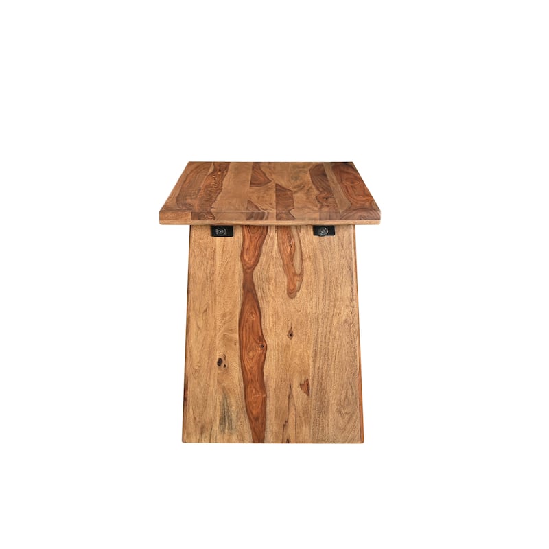 Avenue 2-piece Live Edge Solid Wood Desk Set