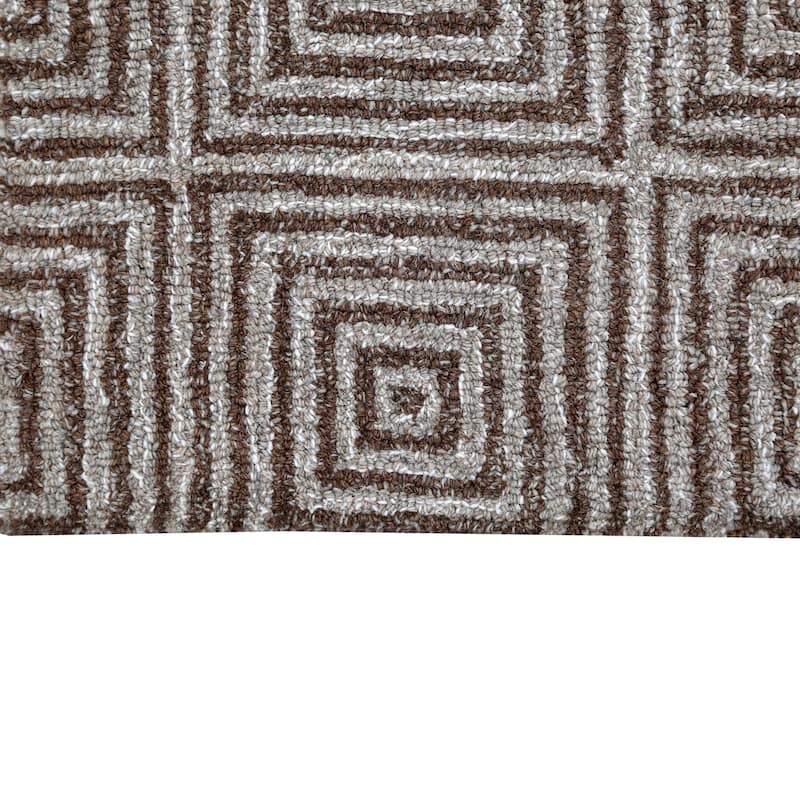George Towne Living Sara Luxury Handmade Abstract Wool Sara Area Rug