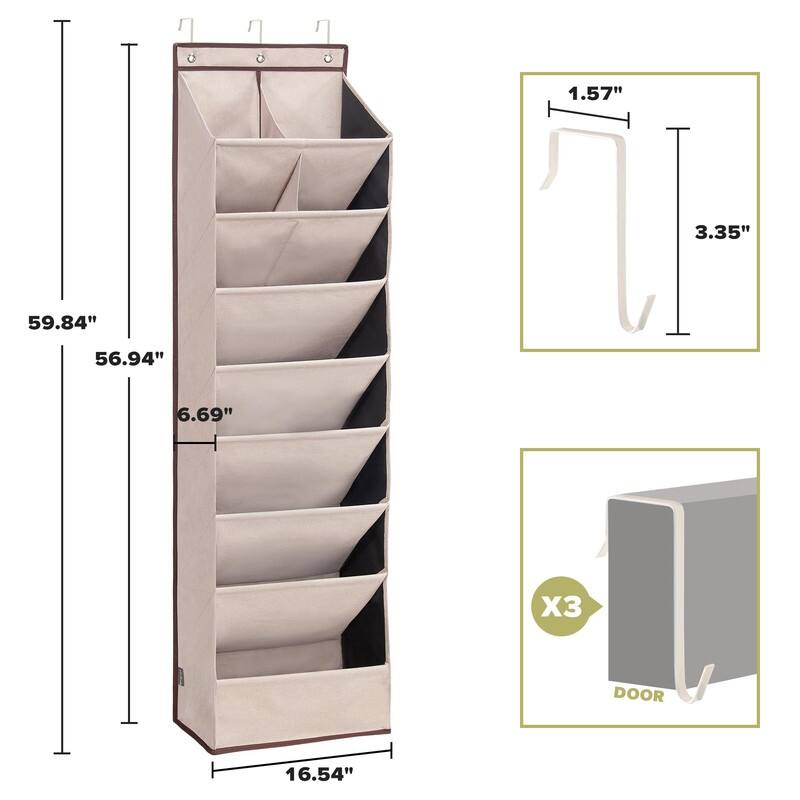 Over the Door Shoe Organizer with 10 Pockets