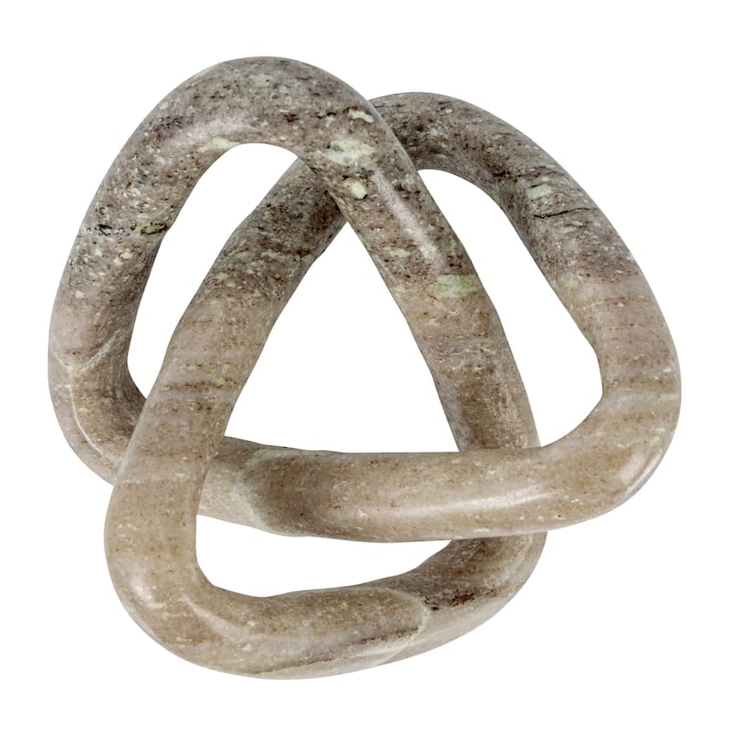 Decorative Marble Link Knot - 3.5"L x 3.5"W x 3.5"H