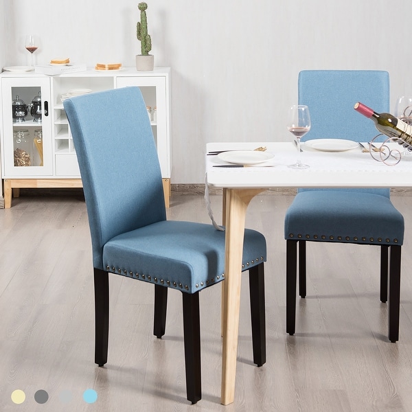 4 fabric dining discount chairs