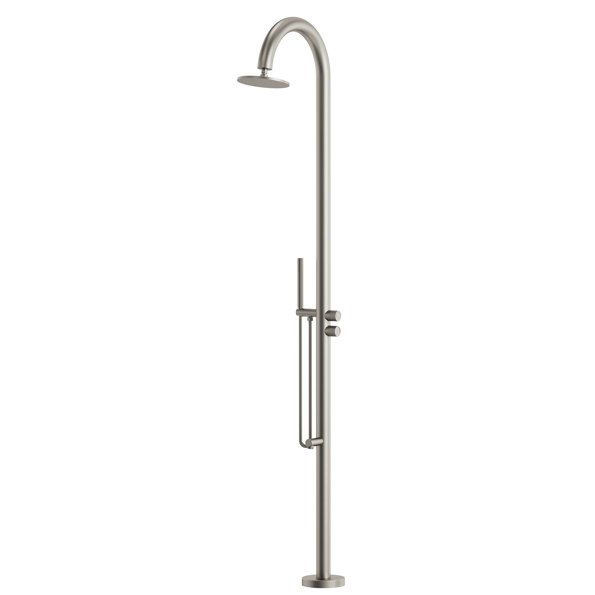 316 Stainless Steel Freestanding Outdoor Shower with Handheld Shower