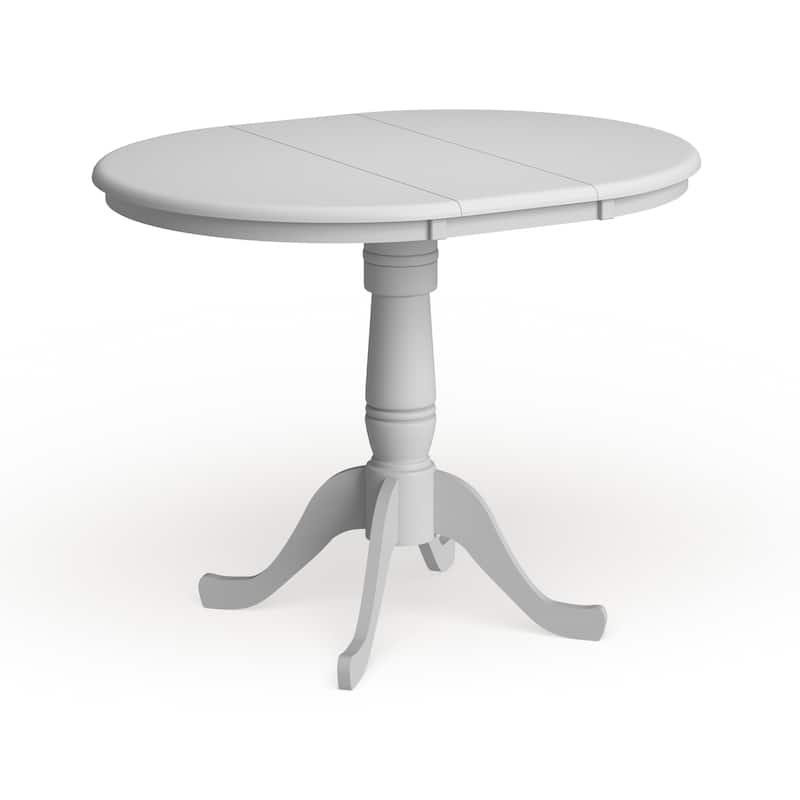 Copper Grove 36-inch Round Pedestal Table with 12-inch Leaf