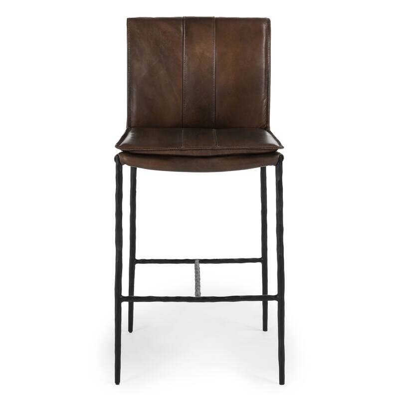 Classic Home Tuscan Leather Bar and Counter Stool