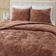 Wonderful Diamond Velvet 3 Piece Quilt Set