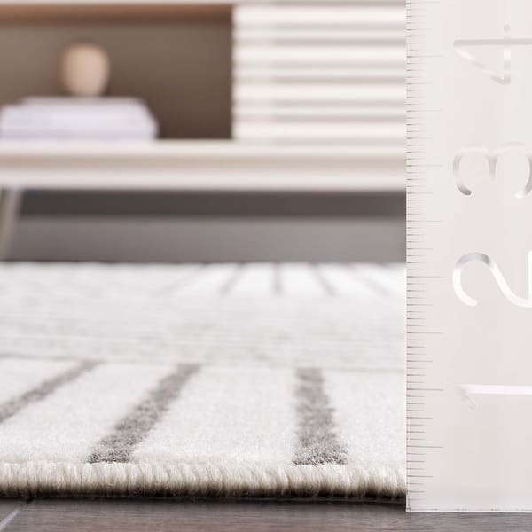 dimension image slide 0 of 2, SAFAVIEH Pyramid Galatea Modern Geometric Rug