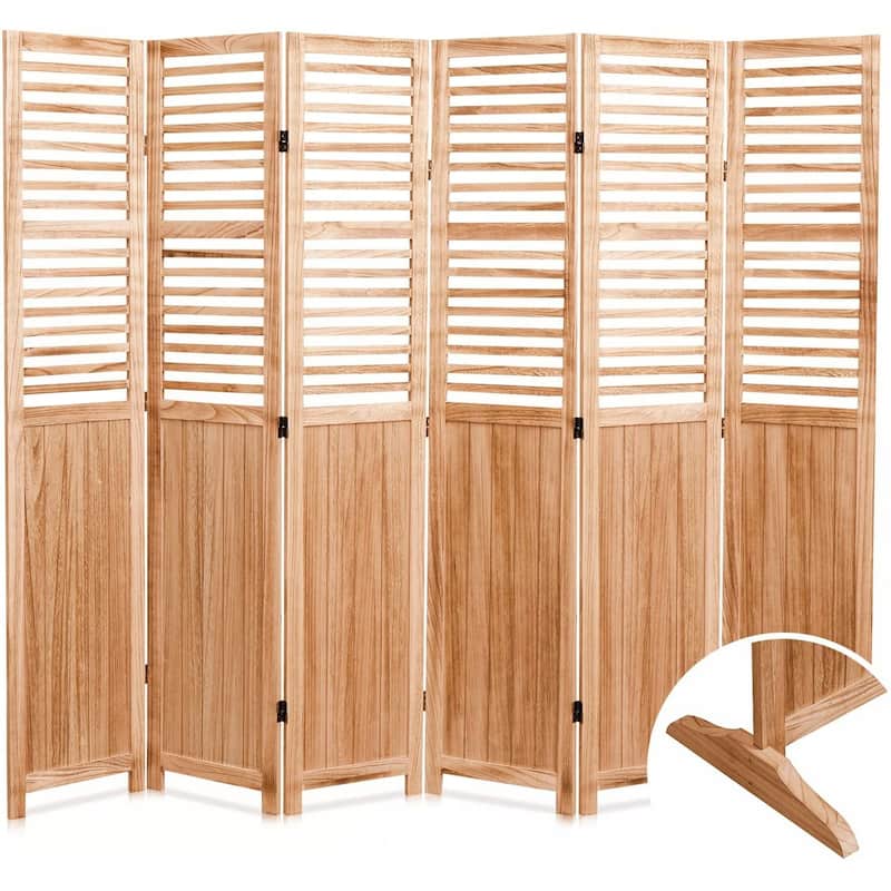 Solid Wood Folding Room Divider