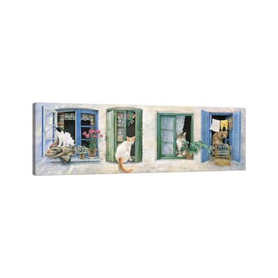 iCanvas "Two Greek Cats" by Ivory Cats Canvas Print