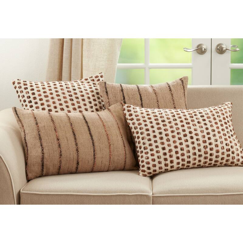 Striped Design Throw Pillow