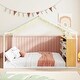 preview thumbnail 3 of 24, Full Size Metal Wood House Bed with Shelves & Lights