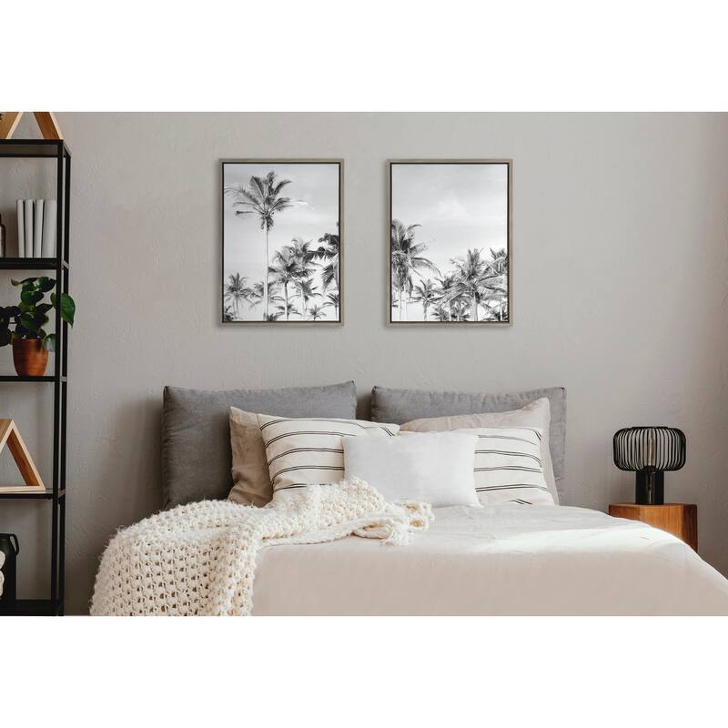Kate and Laurel Coastal Framed Canvas Set by The Creative Bunch Studio
