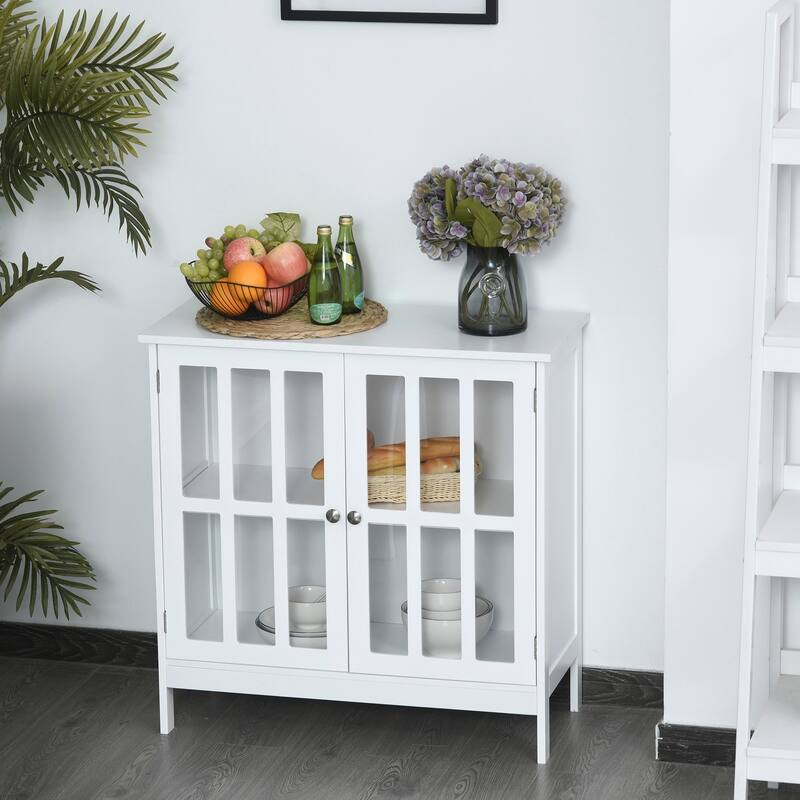 Kleankin Storage Sideboard Buffet Cabinet Credenza - 31.5"x14.25"x31.5"