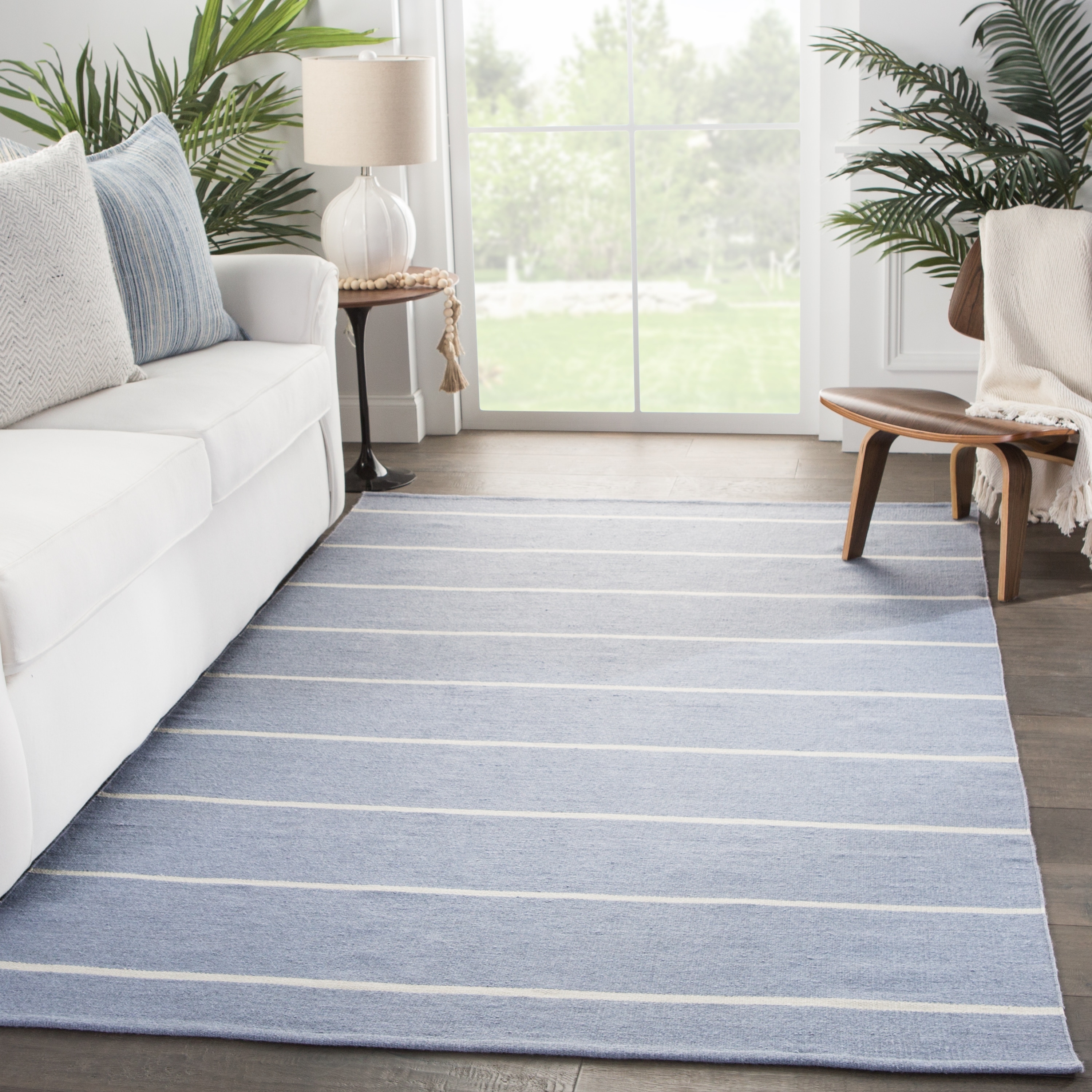 Porch & Den Langwood Stripes Indoor/ Outdoor Handmade Area Rug