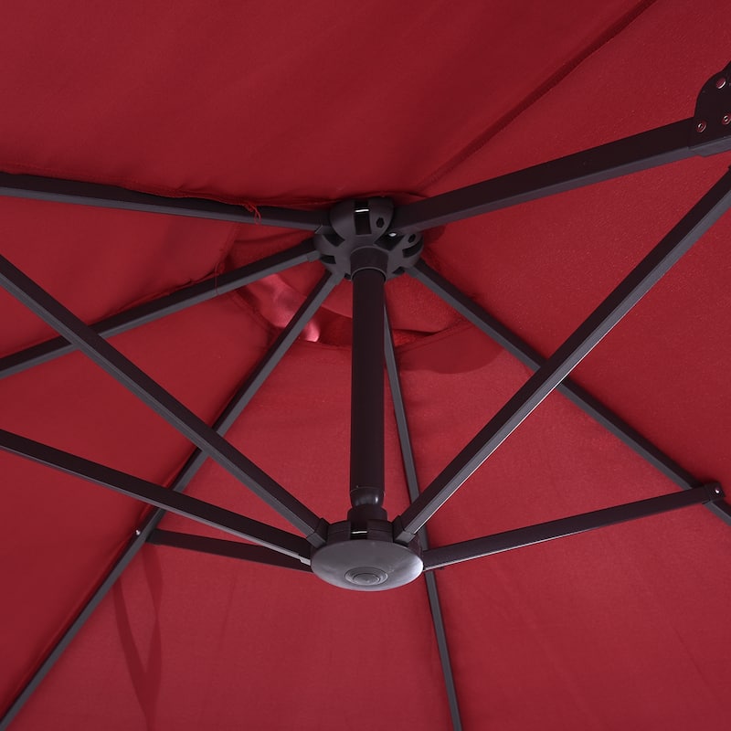 Outsunny Outdoor Double Sided Market Patio Umbrella