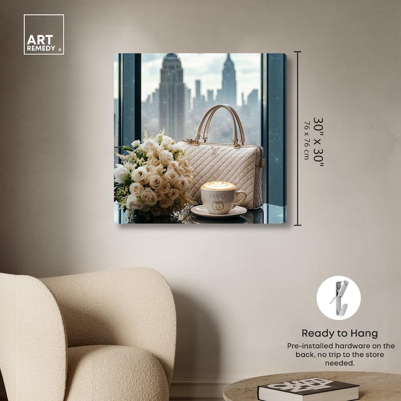 Glam by the Window New York Canvas by Art Remedy, Gallery Wrapped