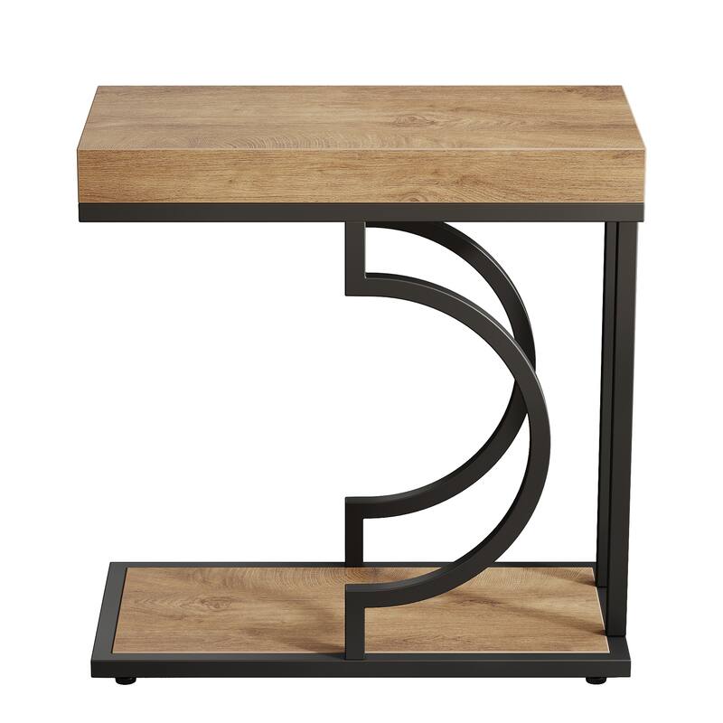 Narrow Side Table End Table Modern Bedside Tables Small Chairside Table for Couch, Sofa Table for Living Room