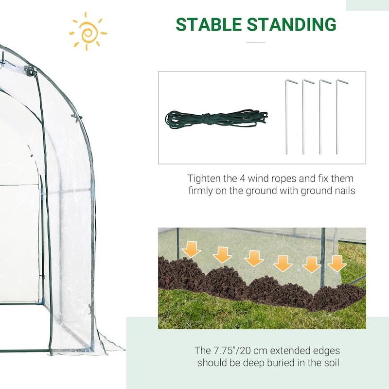 Dome Tunnel Greenhouse Plant Shed