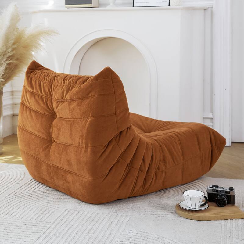Ergonomic Design Stable Bean Bag Sofa,Armless Floor sofa Bean Bag Chair for Adults Fireside Bean Bag Lounger Memory Foam Chair
