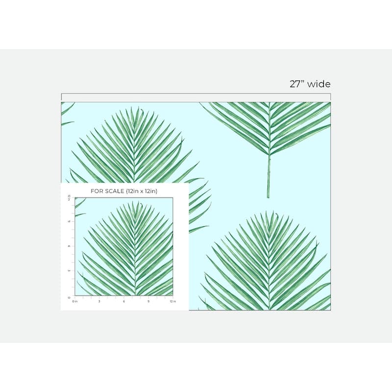 Luxe Haven Maui Palm Peel and Stick Wallpaper