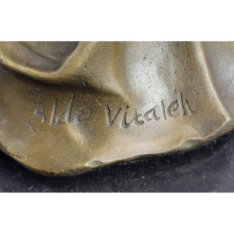 Mother Holding Baby Child Bronze Statue Sculpture Figure Original Vitaleh 14 Inches X 7 Inches