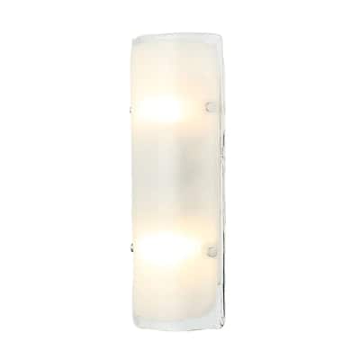 Fairchild 2-Light Flush Wall Sconce w/ Black/Nickel/Brass Hardware