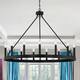 Acroma 15 Light 40 In Modern Farmhouse Wagon Wheel Chandelier-UL