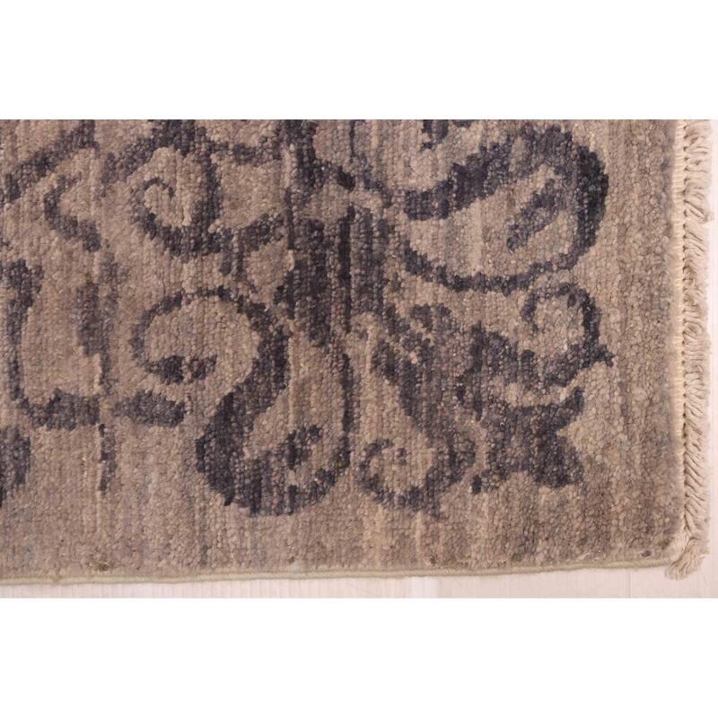 ECARPETGALLERY Hand-knotted Signature Collection Grey, Red Wool Rug - 8'10 x 12'1