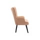 preview thumbnail 37 of 62, Fabric Upholstered Tufted Wingback Living Room Chair With Wooden Legs