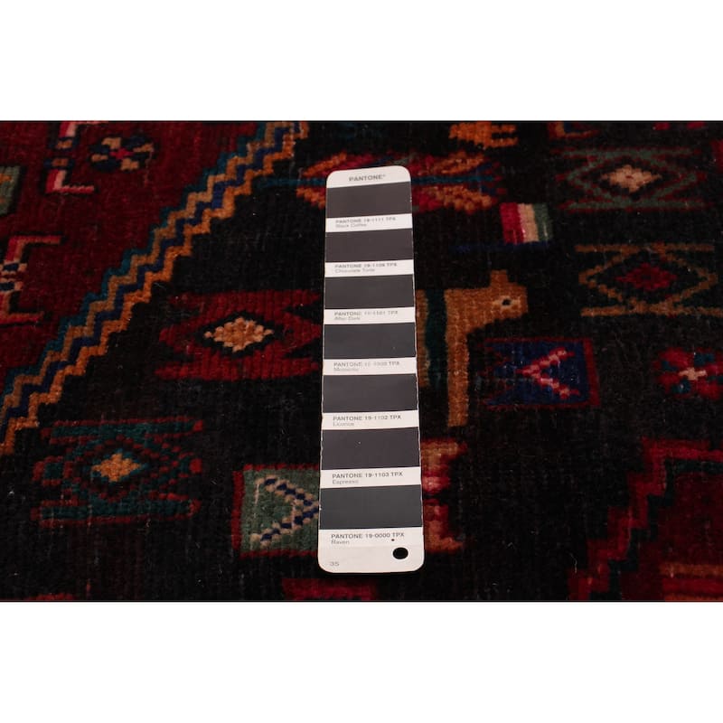 ECARPETGALLERY Hand-knotted Konya Anatolian Black Wool Rug - 3'11 x 9'3