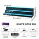 preview thumbnail 25 of 29, LED Lighted Liquor Bottle Display, Commercial Illuminated Home Bar Shelf, Whiskey Rack Stand, Acrylic Drink Shelves