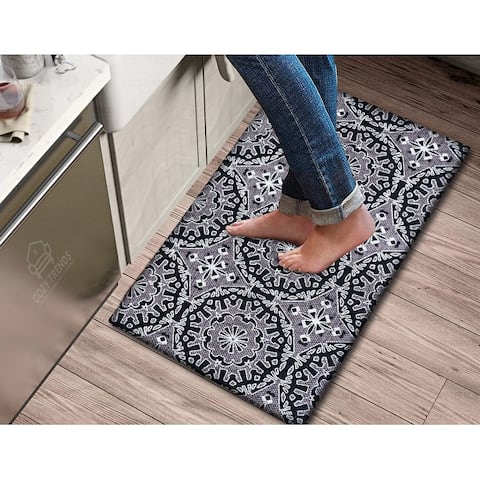 Handwoven Anti Fatigue Cushioned Standing Cotton Doormat/Bathroom/ Kitchen Mat 18"x30"