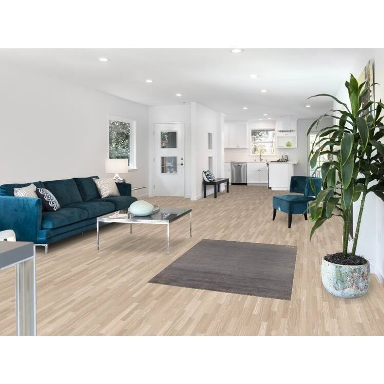 Gray & Blue Gabbeh Modern Foyer Rug Handmade Wool Carpet - 3'5"x 4'10"